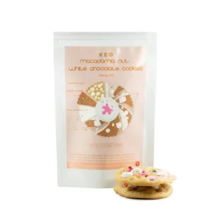 KEO Edibles Macadamia White Chocolate THC Cookies