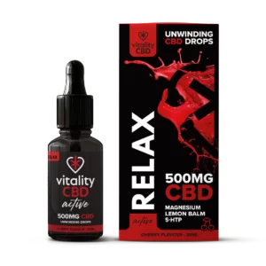 Active - Relax CBD Oil Cherry Flavour Drops 30ml