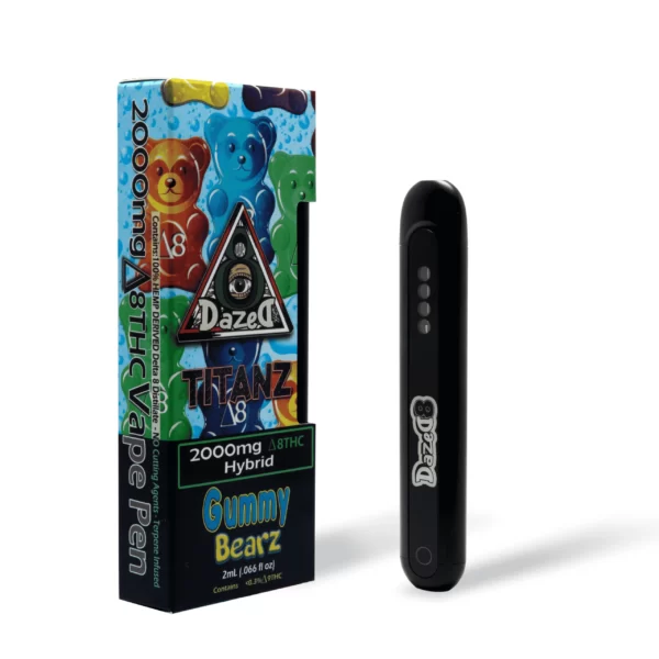 DazeD8 Gummy Bearz Delta 8 Disposable Vape Cart (2g)