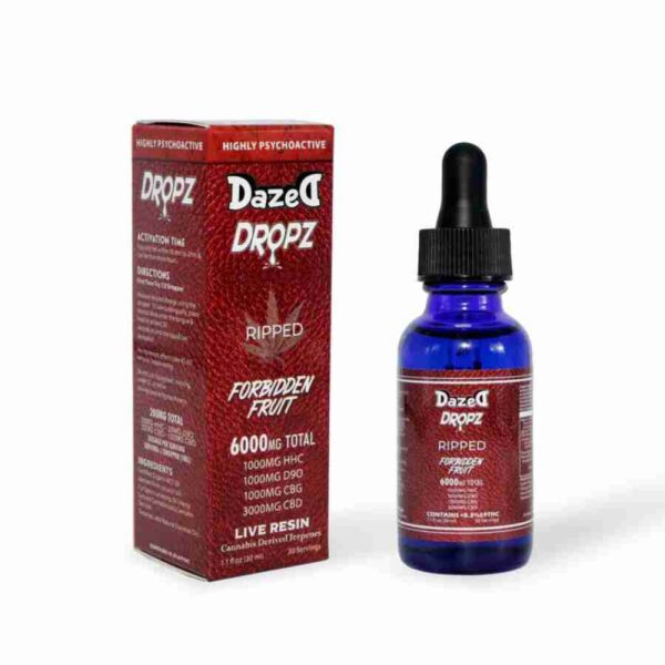 Dazed8 “Dropz” Tinctures CBD + CBG + D9o + HHC (6450mg)